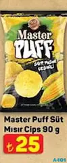 MASTER NUT PUFF SÜT MISIR CİPSİ 90 G fiyat ve kampanya bilgisi